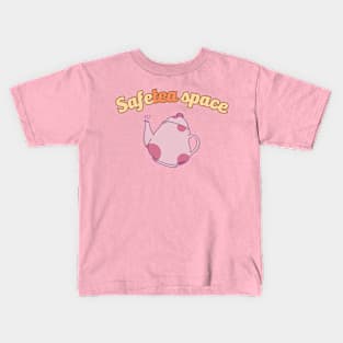 SafeTea space teapot Kids T-Shirt